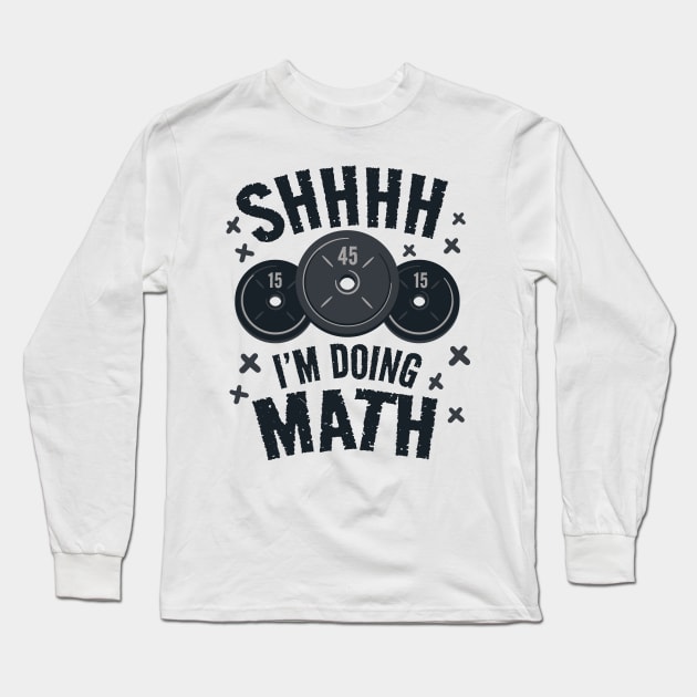 Gym Mathlete In Action Long Sleeve T-Shirt by Life2LiveDesign